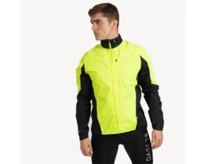 Dare 2b - Mediant Waterproof Reflective Cycling Jacket Fluro Yellow Black Size XXL (Mens)