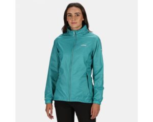 Regatta Corinne IV Lightweight Waterproof Pack away Walking Jacket Turquoise  (Ladies)