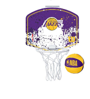 NBA LA Lakers Mini Hoop Basketball  Gift Set