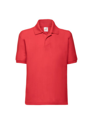 Fruit of the Loom School Uniform Polo Shirt | Red (Kid's)
