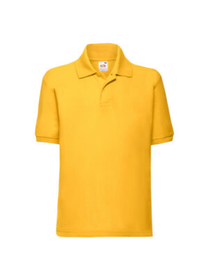Fruit of the Loom School Uniform Polo Shirt | Sunshine Yellow (Kid's)