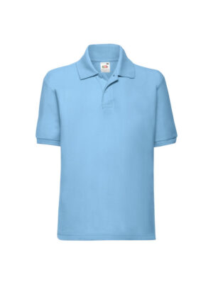 Fruit of the Loom School Uniform Polo Shirt | Sky Blue (Kid's)