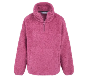 Regatta Kaliza Half Zip Fleece Top | Dusty Rose Pink (Kid's)